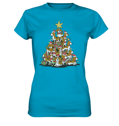 Beagels - Hunde - Wintermotiv - Ladies Premium Shirt Atoll / XS