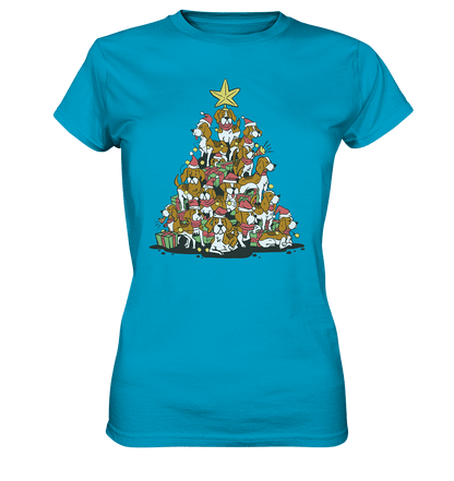 Beagels - Hunde - Wintermotiv - Ladies Premium Shirt Atoll / XS