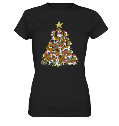 Beagels - Hunde - Wintermotiv - Ladies Premium Shirt Black / XS