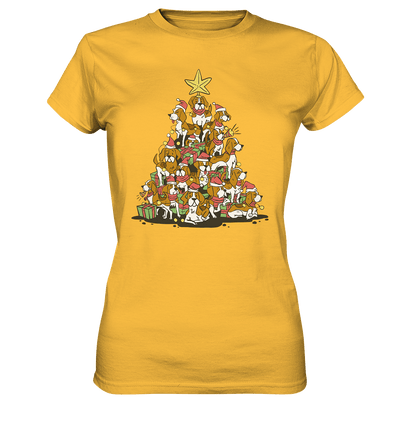 Beagels - Hunde - Wintermotiv - Ladies Premium Shirt Gold / XS