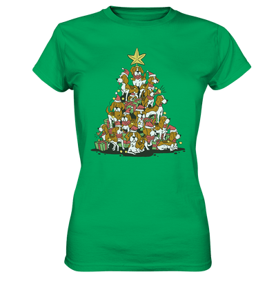 Beagels - Hunde - Wintermotiv - Ladies Premium Shirt Kelly Green / XS