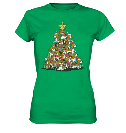 Beagels - Hunde - Wintermotiv - Ladies Premium Shirt Kelly Green / XS