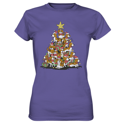 Beagels - Hunde - Wintermotiv - Ladies Premium Shirt Millenial Lilac / XS