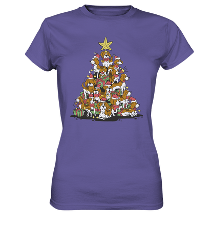 Beagels - Hunde - Wintermotiv - Ladies Premium Shirt Millenial Lilac / XS