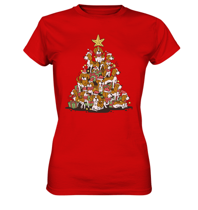 Beagels - Hunde - Wintermotiv - Ladies Premium Shirt Red / XS