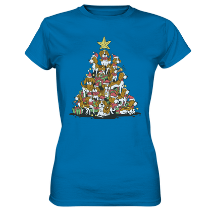 Beagels - Hunde - Wintermotiv - Ladies Premium Shirt Royal Blue / XS