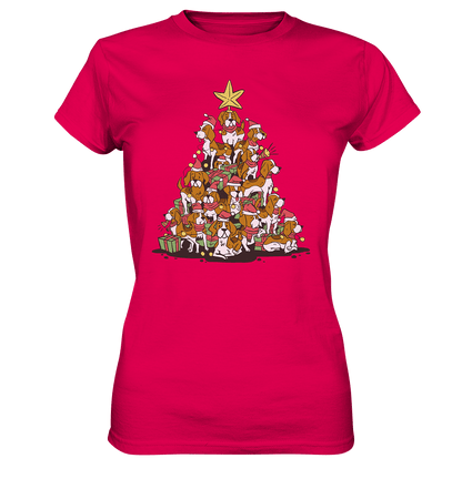 Beagels - Hunde - Wintermotiv - Ladies Premium Shirt Sorbet / XS