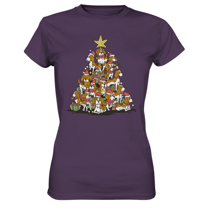 Beagels - Hunde - Wintermotiv - Ladies Premium Shirt Urban Purple / XS
