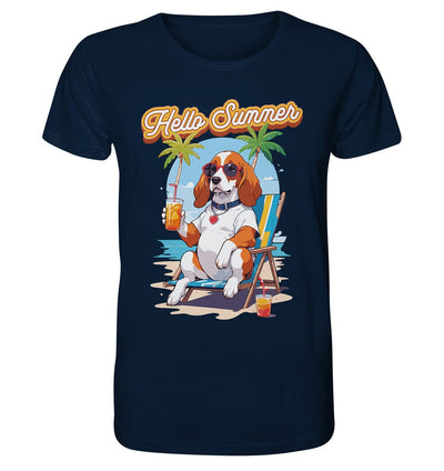 Beagle - Hello Summer (Summer Vibes) - Organic Shirt French Navy / XS