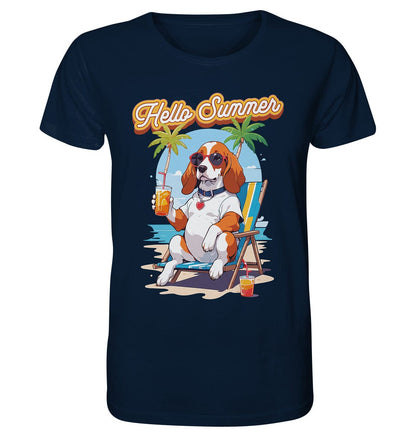 Beagle - Hello Summer (Summer Vibes) - Organic Shirt French Navy / XS