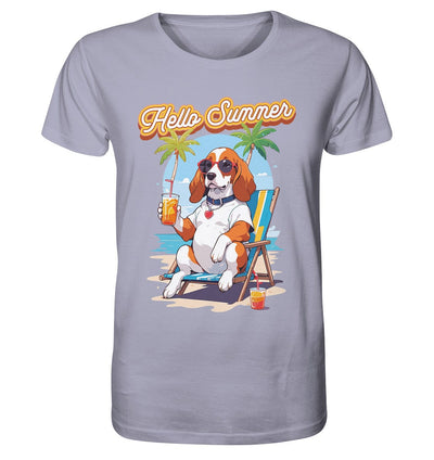 Beagle - Hello Summer (Summer Vibes) - Organic Shirt Lavender / XS