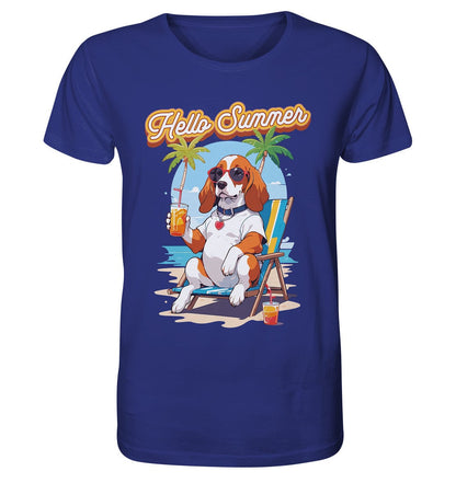 Beagle - Hello Summer (Summer Vibes) - Organic Shirt Worker Blue / XS