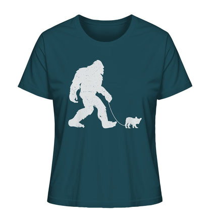 Big Foot mit Hund beim Gassi - Ladies Organic Shirt Stargazer / XS