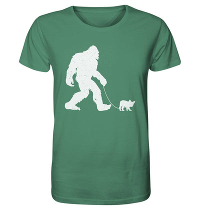 Big Foot mit Hund beim Gassi - Organic Shirt Green Bay / XS