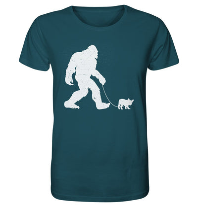 Big Foot mit Hund beim Gassi - Organic Shirt Stargazer / XS
