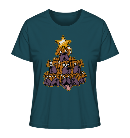 Boxer - Hunde - Weihnachtsbaum - Ladies Organic Shirt Stargazer / XS