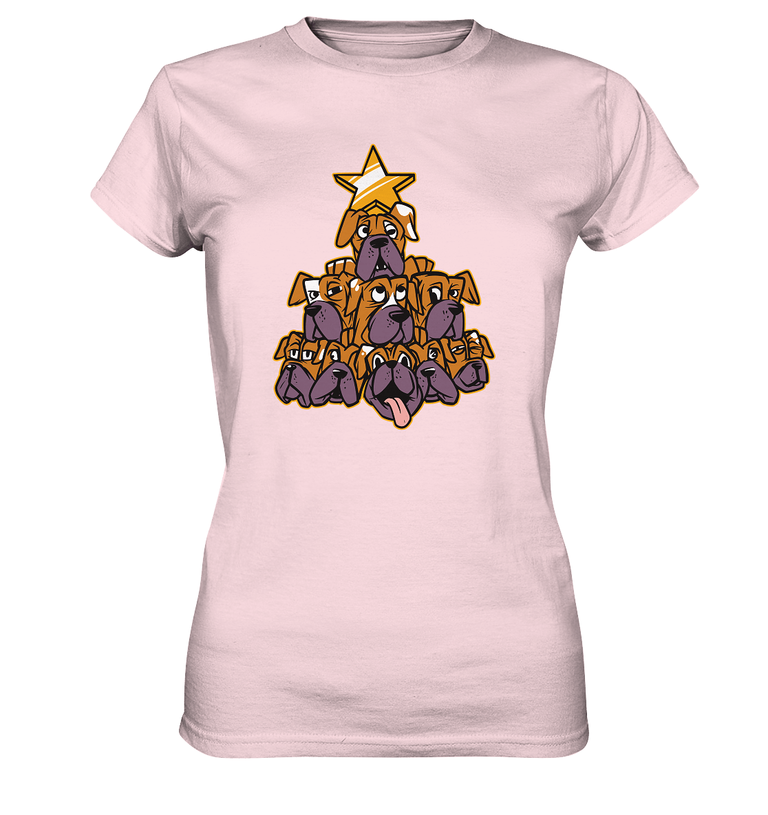 Boxer - Hunde - Weihnachtsbaum - Ladies Premium Shirt Orchid Pink / XS