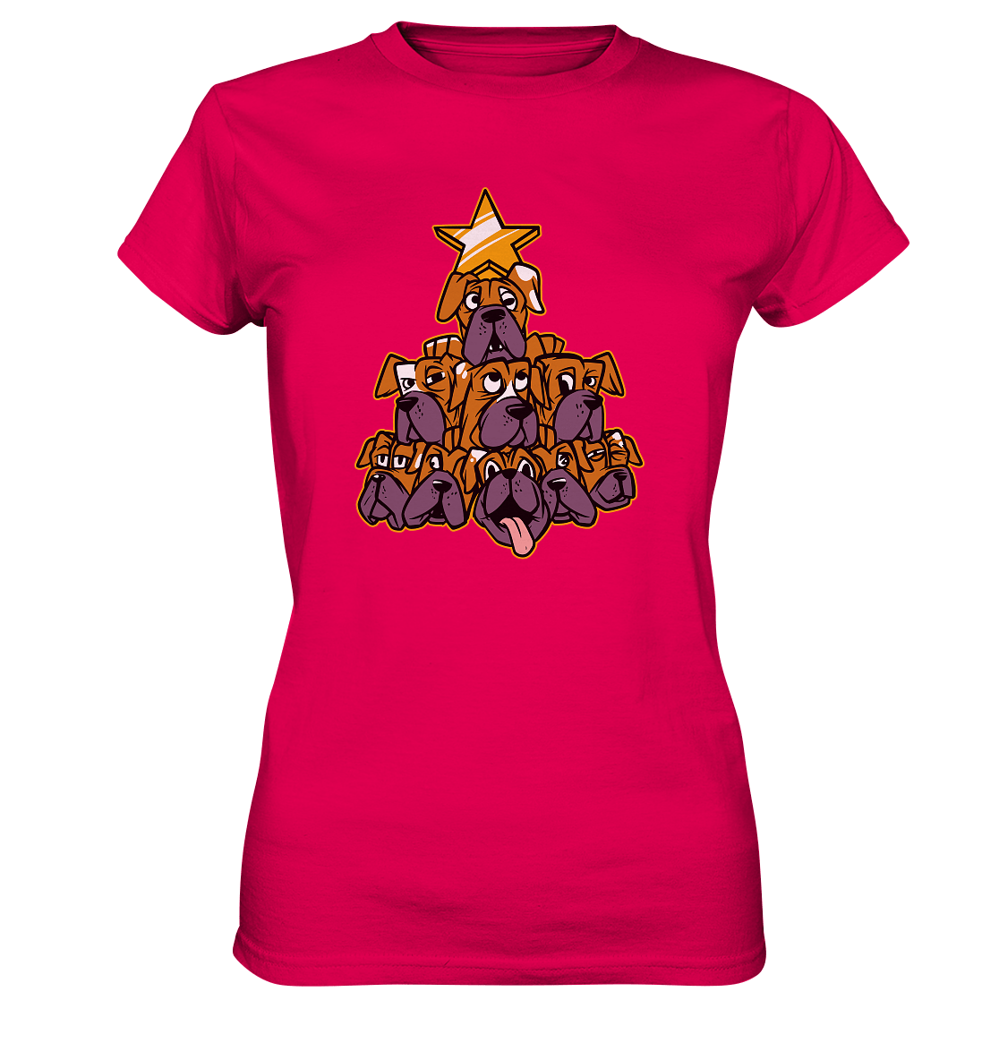 Boxer - Hunde - Weihnachtsbaum - Ladies Premium Shirt Sorbet / XS