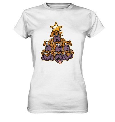 Boxer - Hunde - Weihnachtsbaum - Ladies Premium Shirt White / XS