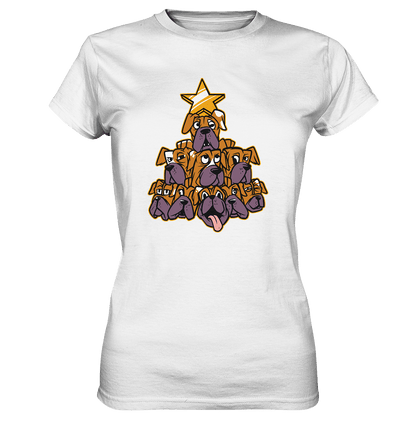 Boxer - Hunde - Weihnachtsbaum - Ladies Premium Shirt White / XS