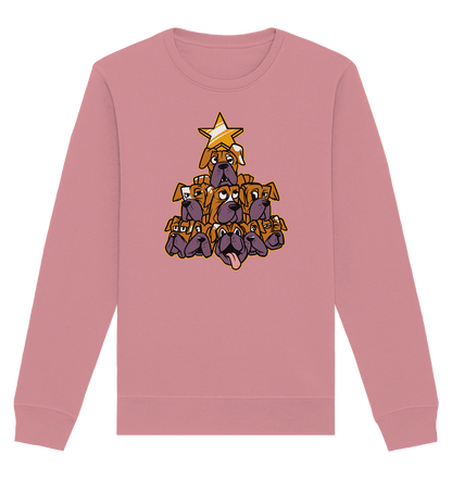 Boxer - Hunde - Weihnachtsbaum - Organic Basic Unisex Sweatshirt Canyon Pink / XS