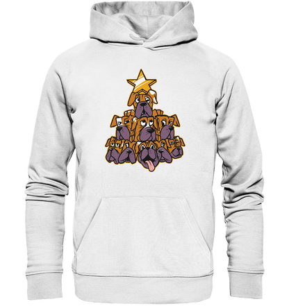 Boxer - Hunde - Weihnachtsbaum - Organic Hoodie White / XS