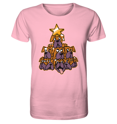 Boxer - Hunde - Weihnachtsbaum - Organic Shirt Cotton Pink / XS