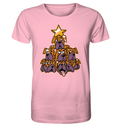 Boxer - Hunde - Weihnachtsbaum - Organic Shirt Cotton Pink / XS