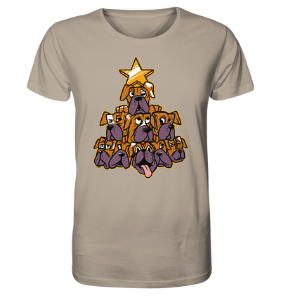 Boxer - Hunde - Weihnachtsbaum - Organic Shirt Desert Dust / XS