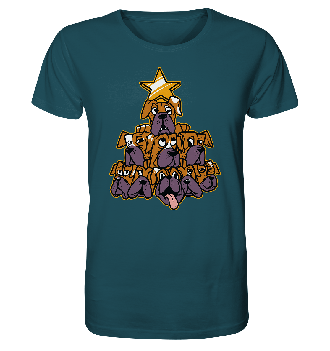 Boxer - Hunde - Weihnachtsbaum - Organic Shirt Stargazer / XS