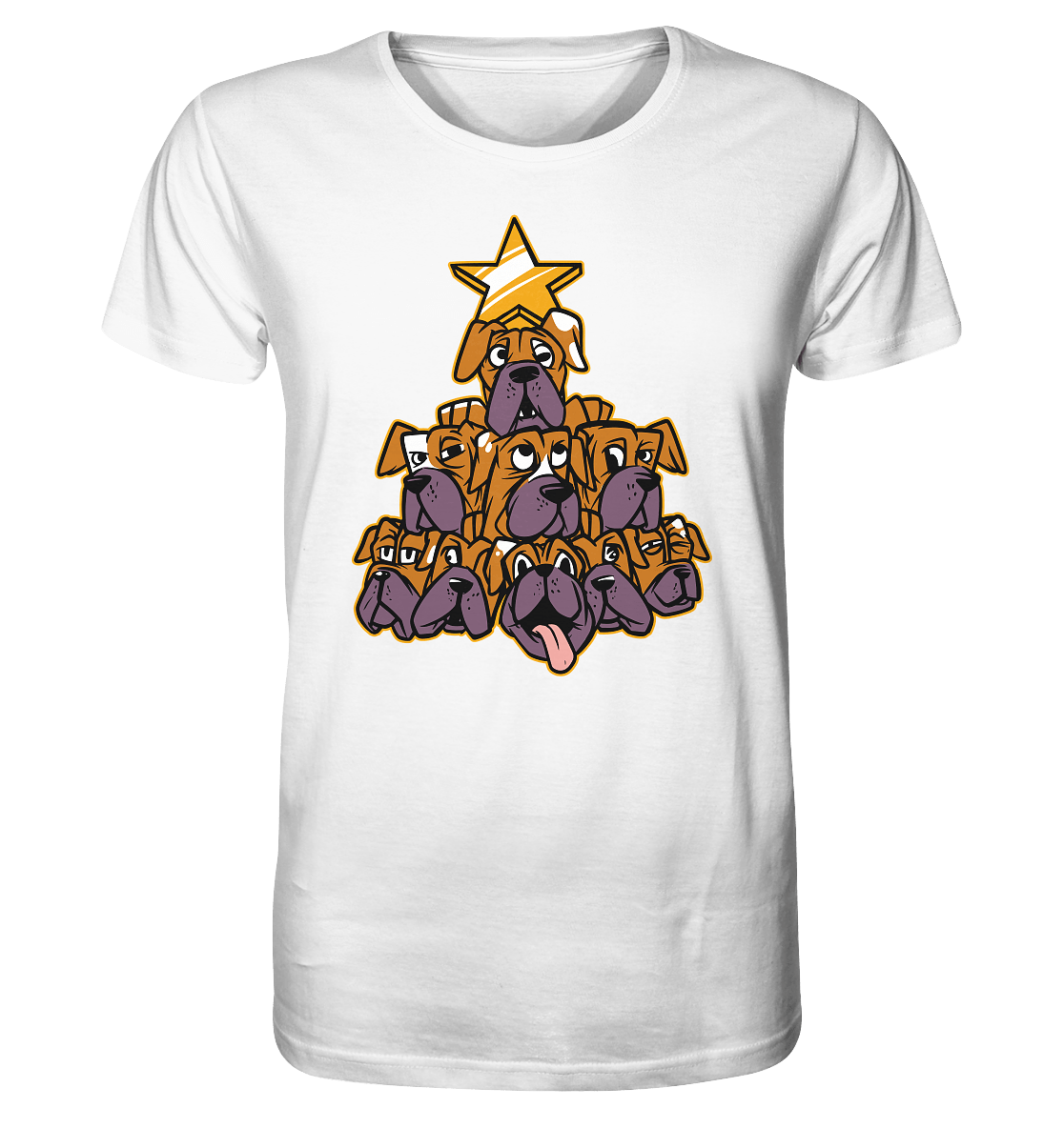 Boxer - Hunde - Weihnachtsbaum - Organic Shirt White / XS