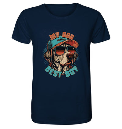 Cool Labrador Dog - My dog best boy - Organic Shirt French Navy / XS