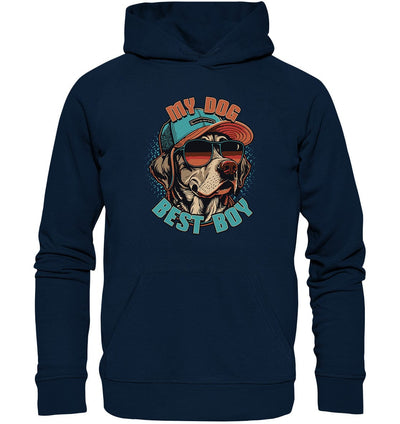 Cooler Labrador - My dog best boy - Organic Hoodie French Navy / XS