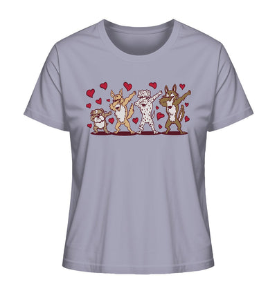 Dabbing Dogs - Tanzende Hunde - Ladies Organic Shirt Lavender / XS