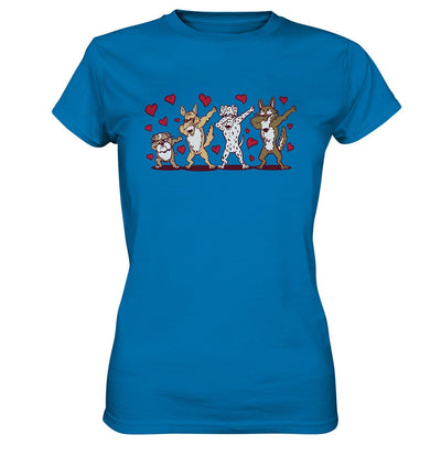 Dabbing Dogs - Tanzfigur Hunde - Ladies Premium Shirt Royal Blue / XS