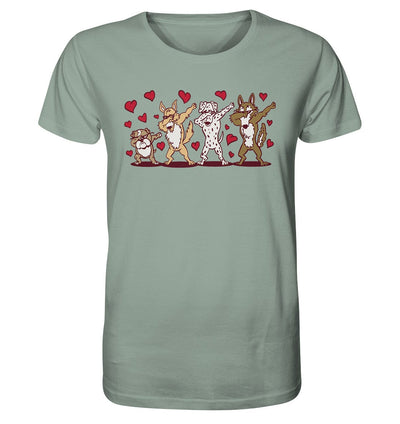 Dabbing Dogs - Tanzfigur Hunde - Organic Shirt Aloe / XS