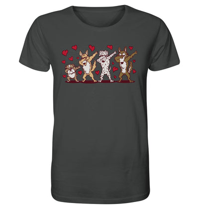 Dabbing Dogs - Tanzfigur Hunde - Organic Shirt Anthracite / XS