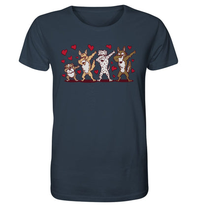 Dabbing Dogs - Tanzfigur Hunde - Organic Shirt India Ink Grey / XS