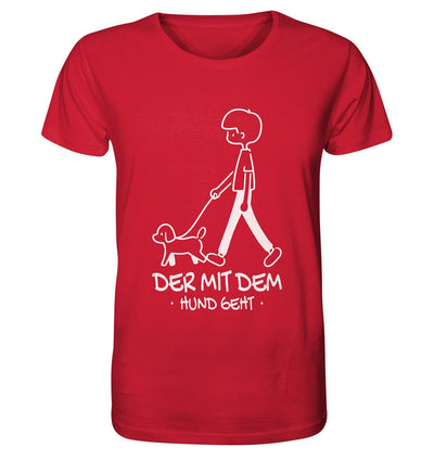 Der mit dem Hund geht - Organic Shirt Red / XS