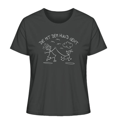Die mit dem Hund geht - Ladies Organic Shirt Anthracite / XS