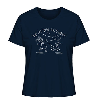 Die mit dem Hund geht - Ladies Organic Shirt French Navy / XS