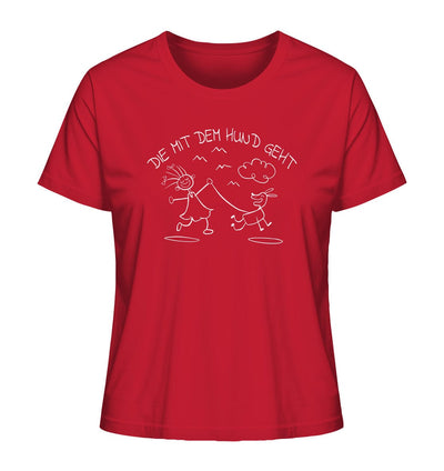 Die mit dem Hund geht - Ladies Organic Shirt Red / XS