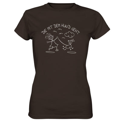 Die mit dem Hund geht - Ladies Premium Shirt Brown / XS