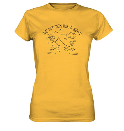 Die mit dem Hund geht - Ladies Premium Shirt Gold / XS