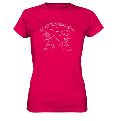 Die mit dem Hund geht - Ladies Premium Shirt Sorbet / XS