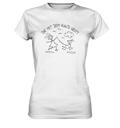 Die mit dem Hund geht - Ladies Premium Shirt White / XS