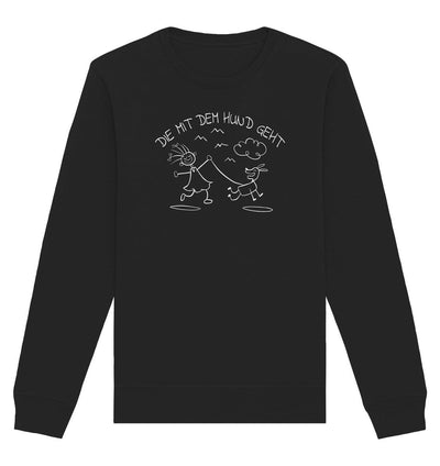 Die mit dem Hund geht - Organic Basic Unisex Sweatshirt Black / XS