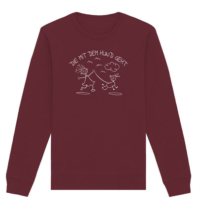 Die mit dem Hund geht - Organic Basic Unisex Sweatshirt Burgundy / XS