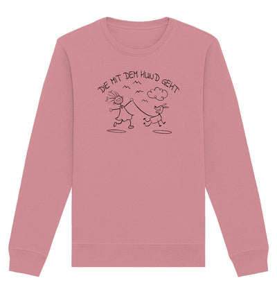 Die mit dem Hund geht - Organic Basic Unisex Sweatshirt Canyon Pink / XS