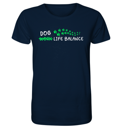 Dog Life Balance - Hundesprüche - Organic Shirt French Navy / XS